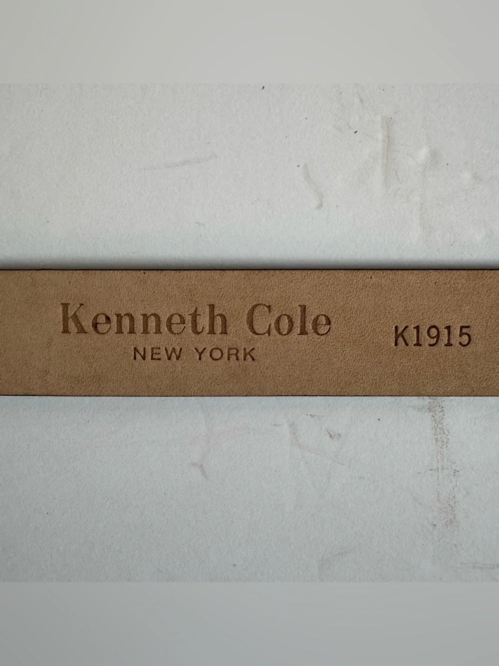Vintage Kenneth Cole Navy Blue Glove Italian Leather Belt Women's M Classic Prep
